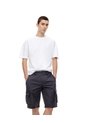 Bermuda Cargo Regular Drill Algodón Gris Hombre Gris de Gef