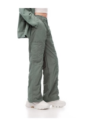 Cargo Parachute Tiro Medio Verde Niña Verde