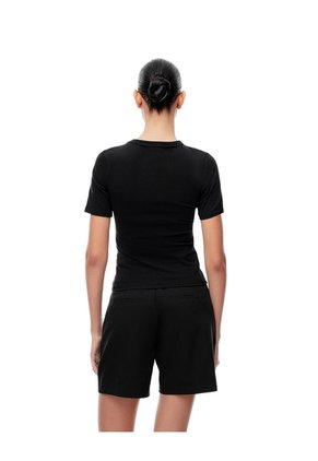 Short Tiro Medio Negro Mujer Negro