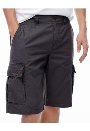 Bermuda Cargo Regular Drill Algodón Gris Hombre Gris