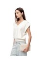 Chaleco Oversize Tejido Nlanco Mujer Blanco de Gef