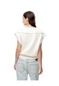 Chaleco Oversize Tejido Nlanco Mujer Blanco de Gef