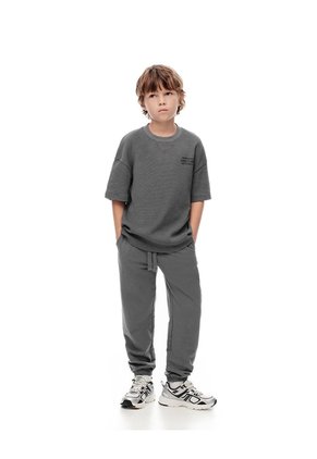 Camiseta Regular Algodón Gris Niño Gris