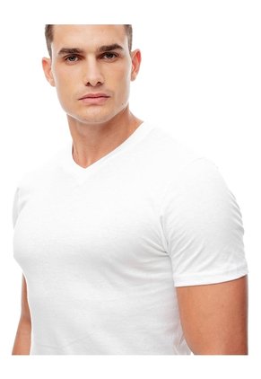 Camiseta Slim Algodón Jersey X2unds Blanca Hombre Blanco