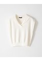 Chaleco Oversize Tejido Nlanco Mujer Blanco de Gef