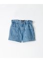 Short Cargo Tiro Alto Denim índigo Medio Niña Azul Oscuro de Gef