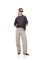 Camiseta Oversize Gris Mujer Negro de Gef
