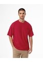 Camiseta Oversize Algodón Roja Hombre Rojo de Gef
