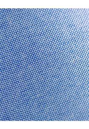 Camisa Manga Larga Slim Algodón Azul Hombre Azul