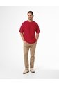 Camiseta Oversize Algodón Roja Hombre Rojo de Gef