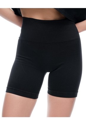 Biker Deportivo Seamless Negro Mujer Negro