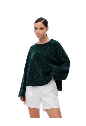 Suéter Oversize Verde Mujer Verde