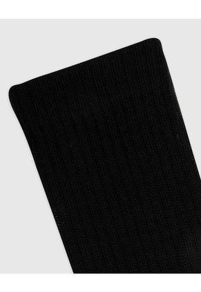 Medias Hombre Largas Algodón Pack X3 Negras