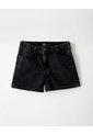 Short Tiro Medio Denim Negro Niña Azul de Gef