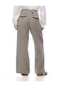 Pantalón Wide Leg Tiro Alto Denim Verde Mujer Verde de Gef