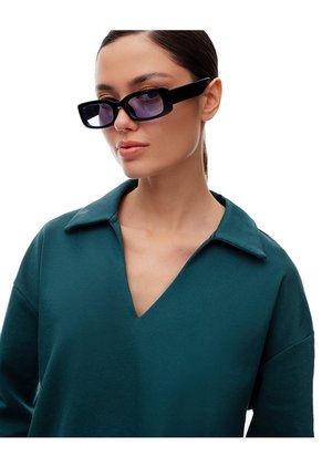 Camibuzo Tipo Polo Oversize Verde Mujer Verde