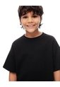 Camiseta Regular Algodón Negra Niño Negro de Gef