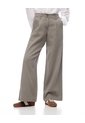 Pantalón Wide Leg Tiro Alto Denim Verde Mujer Verde de Gef