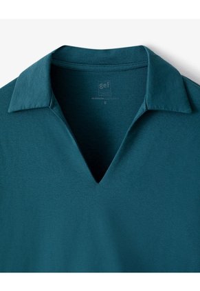 Camibuzo Tipo Polo Oversize Verde Mujer Verde