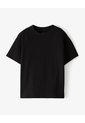 Camiseta Regular Algodón Negra Niño Negro de Gef