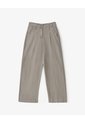 Pantalón Wide Leg Tiro Alto Denim Verde Mujer Verde de Gef
