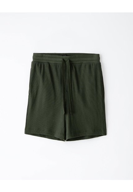 Bermuda Relax Algodón Verde Hombre Verde