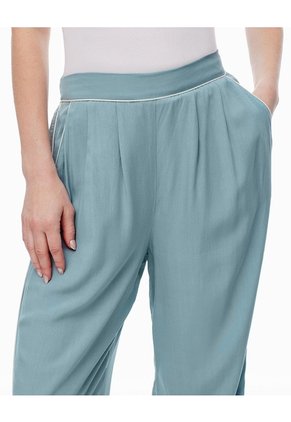 Pantalón De Pijama Azul Mujer Verde