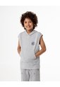 Chaleco Regular Algodón Gris Niño Gris de Gef