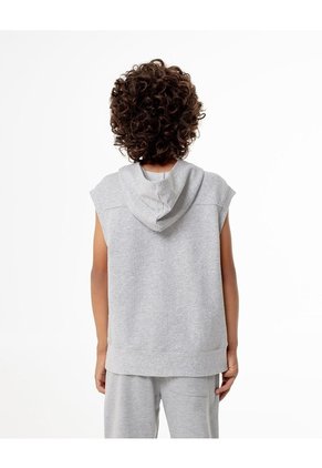Chaleco Regular Algodón Gris Niño Gris