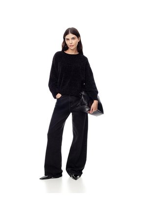 Suéter Oversize Negro Mujer Negro