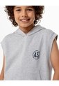 Chaleco Regular Algodón Gris Niño Gris de Gef