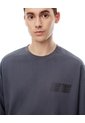Camiseta Oversize Algodón Gris Hombre Gris de Gef