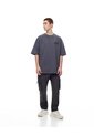 Camiseta Oversize Algodón Gris Hombre Gris de Gef
