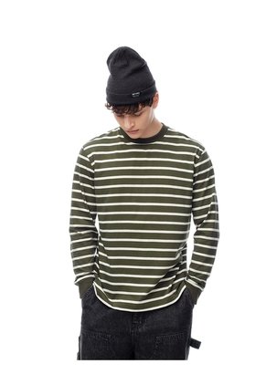 Camibuzo Regular Algodón Rayas Hombre Verde