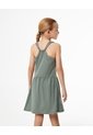 Vestido Corto Algodón Verde Niña Verde de Gef