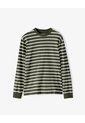 Camibuzo Regular Algodón Rayas Hombre Verde de Gef