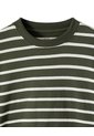 Camibuzo Regular Algodón Rayas Hombre Verde de Gef