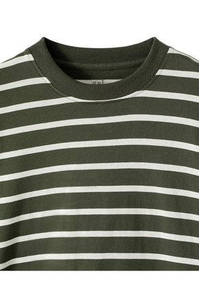 Camibuzo Regular Algodón Rayas Hombre Verde