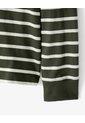Camibuzo Regular Algodón Rayas Hombre Verde de Gef