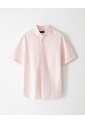 Camisa Manga Corta Regular Algodón Rosa Hombre Rosa de Gef