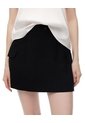 Falda Short Tiro Alto Negra Mujer Negro de Gef