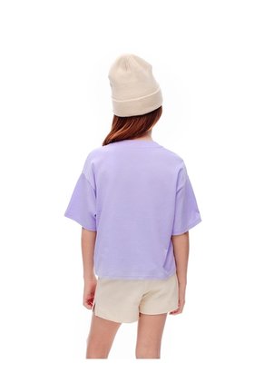 Camiseta Oversize Algodón Lavanda Niña Lavanda