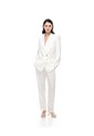 Pantalón Regular Alto Blanco Mujer Blanco de Gef