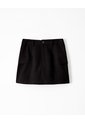 Falda Short Tiro Alto Negra Mujer Negro de Gef