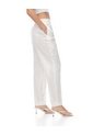 Pantalón Regular Alto Blanco Mujer Blanco de Gef