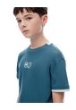 Camiseta Regular Algodón Verde Estampada Niño Verde de Gef