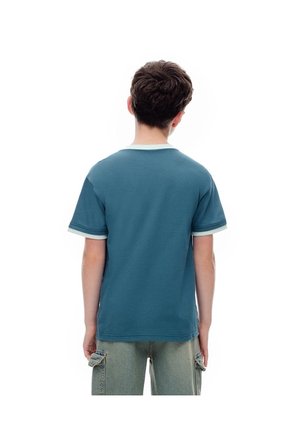 Camiseta Regular Algodón Verde Estampada Niño Verde