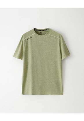 Camiseta Deportiva Control Humedad Amarilla Hombre Amarillo
