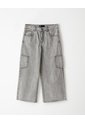Jean Cargo Tiro Medio Gris Niña Azul de Gef
