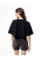 Short Tiro Medio Denim Gris Mujer Azul de Gef